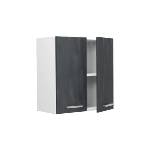 Hängeschrank R-Line Schwarz Beton 60 cm livinity®