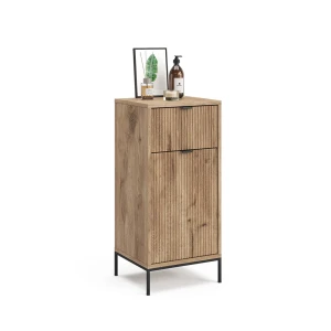 Badeværelsesskab Eliza Viking Eg 40 x 87 cm med dør og skuffe Vicco