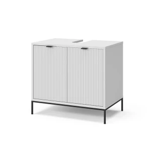 Waschtischunterschrank  Eliza Branco 70x63 cm com 2 portas Vicco