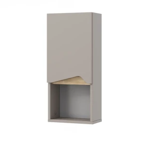 Badeværelsesskab Marelle Greige 30 x 67 cm med dør og åbent rum Vicco