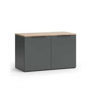 Skænk Wido Antracit 80 x 50 cm med 2 døre Vicco