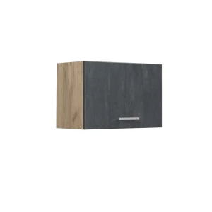 Hængeskab R-Line Sort beton 60 cm Flad Vicco