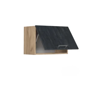 Hängeschrank R-Line Schwarz Beton 60 cm Flach livinity®