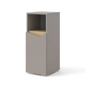 Midt skab Marelle Greige 30 x 74.5 cm med dør og åbent rum Vicco