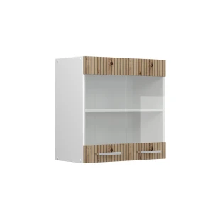 Glazen keukenkast R-Line Artisanaal eiken 60 cm Vicco