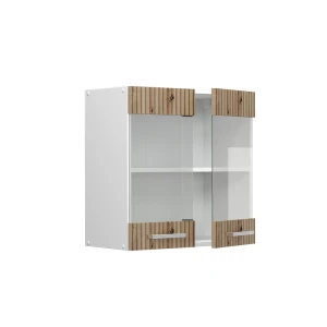 Küchenglasschrank R-Line Artisan-Eiche 60 cm livinity®