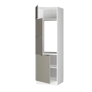 Kühlumbauschrank Fame-Line GrauBeige 60 cm livinity®