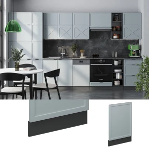 Frontblende Fame-Line Hellblau-grau 45 cm , AP Anthrazit livinity®
