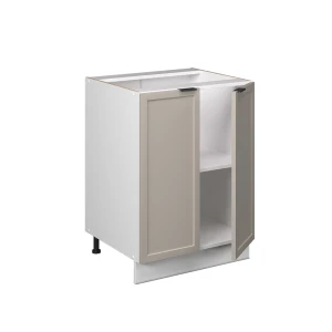 Küchenunterschrank Fame-Line GrauBeige 60 cm ohne Arbeitsplatte livinity®