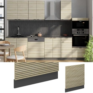 Frontblende Fame-Line Eiche Paneel 60 cm , AP Marmor livinity®
