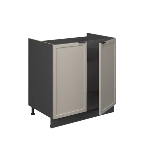 Spülenunterschrank Fame-Line GrauBeige 80 cm ohne Arbeitsplatte livinity®