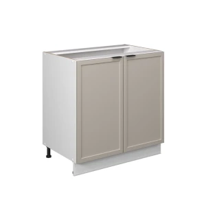 Meuble bas sous-évier Fame-Line GrisBeige 80cm avec étagère, sans PT Vicco