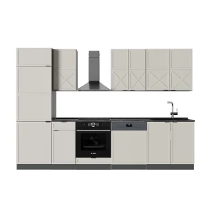 Køkkenrække Fame-Line Grå/beige/antracit 300 cm , BP Antracit Vicco
