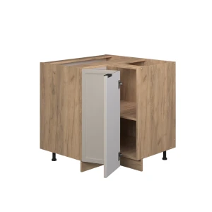 Eckunterschrank Fame-Line GrauBeige 80.5 cm ohne Arbeitsplatte livinity®