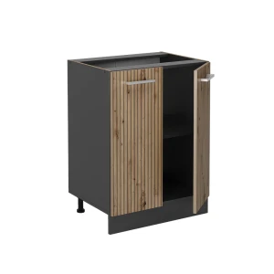 Küchenunterschrank R-Line Artisan-Eiche 60 cm ohne Arbeitsplatte livinity®