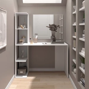 Schminktisch Tower Weiß 122.2 cm mit Spiegel livinity®