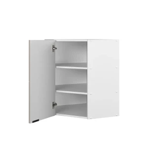 Eckhängeschrank Fame-Line GrauBeige 57 cm livinity®