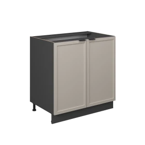 Pesualtaan alakaappi Fame-Line Harmaa beige 80 cm hyllyllä, ilman työtasoa Vicco