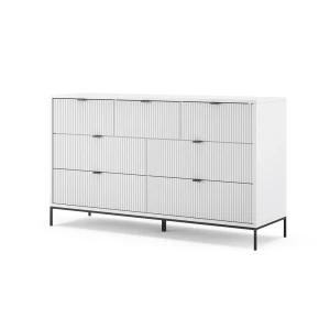 Skænk  Eliza Hvid 42 x 81 cm med 7 skuffer Vicco