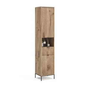 Badeværelsesskab Eliza Viking Eg 40 x 190 cm med dør og skuffe Vicco