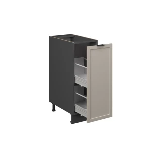Apothekerschrank Fame-Line GrauBeige 30 cm ohne Arbeitsplatte livinity®