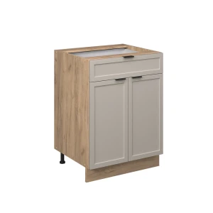 Keittiön alakaappi Fame-Line Harmaa beige 60 cm laatikolla, ilman työtasoa Vicco