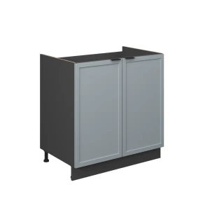 Spülenunterschrank Fame-Line Hellblau-grau 80 cm ohne Arbeitsplatte Vicco