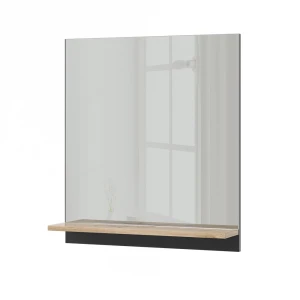 Badeværelsesskab med spejl Marelle Antracit/Artisan 60 x 67 cm med hylde Vicco