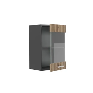 Küchenglasschrank R-Line Artisan-Eiche 40 cm livinity®