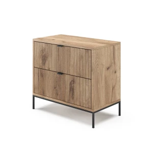 Sengebord Eliza Viking Eg 66 x 60 cm med 2 skuffer Vicco
