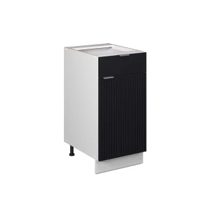 Køkkenskab Fame-Line Sort stribet 40 cm uden bordplade Vicco