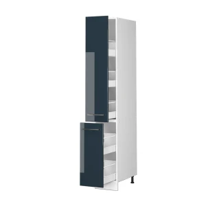 Apothekerschrank Fame-Line Dunkelblau Hochglanz 30 cm livinity®