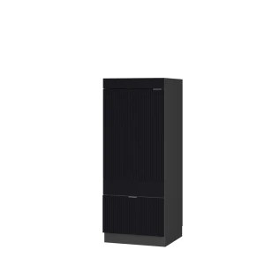 Mikrobølgeovnsskab Fame-Line Sort stribet 60 cm Vicco