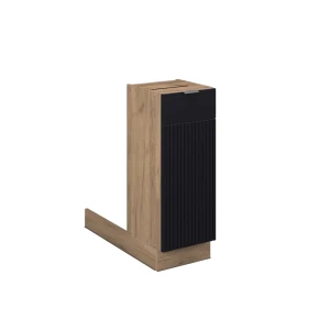 Køkkenø Fame-Line Sort stribet 30 cm uden bordplade Vicco