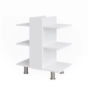 Waschbeckenunterschrank Fynn Weiß 60 x 70 cm mit 6 Ablage Vicco
