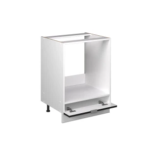 Herdumbauschrank Fame-Line Schwarz gestreift 60 cm ohne Arbeitsplatte livinity®