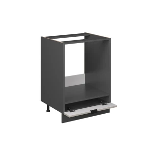 Herdumbauschrank Fame-Line GrauBeige 60 cm ohne Arbeitsplatte livinity®