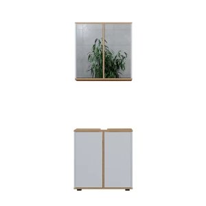 Badeværelsesmøbelsæt Didi Hvid/Artisan 2 dele, basisenhed 60 cm Vicco