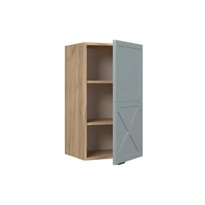 Hängeschrank Fame-Line Hellblau-grau 40 cm livinity®