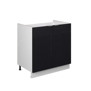 Vaskeskab Fame-Line Sort stribet 80 cm uden bordplade Vicco