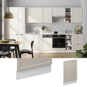 Frontblende Fame-Line GrauBeige 45 cm , AP Marmor livinity®