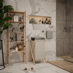 Wäschekorb Bruno Beige 40 x 64 cm livinity®
