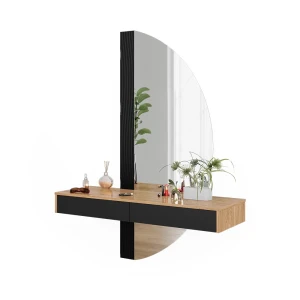 Makeupbord Melisa Sort 120 cm med 2 skuffer Vicco