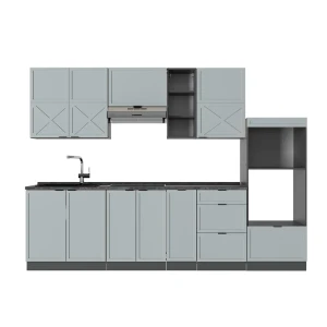 Keittokomero Fame-Line Vaalean siniharmaa/antrasiitti 280 cm , AP Antrasiitti Vicco