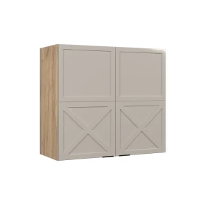 Szklana szafka kuchenna Fame-Line GreyBeige 80 cm Vicco