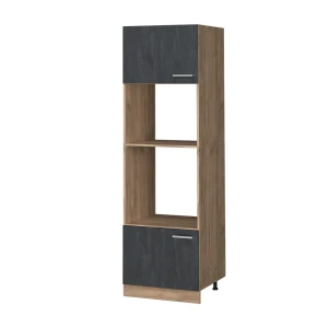 Szafka do mikrofalówki R-Line Czarny beton 60 cm Vicco