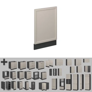 Panel przedni Fame-Line GreyBeige 45 cm , BP Dąb Vicco