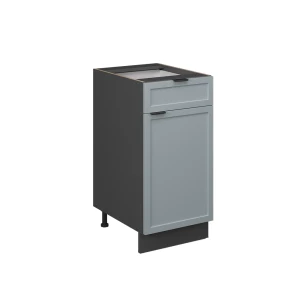 Küchenunterschrank Fame-Line Hellblau-grau 40 cm ohne Arbeitsplatte Vicco