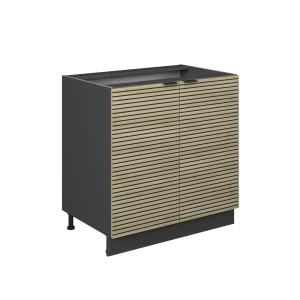 Vaskeskab Fame-Line Panel i eg 80 cm med hylde, uden bordplade Vicco