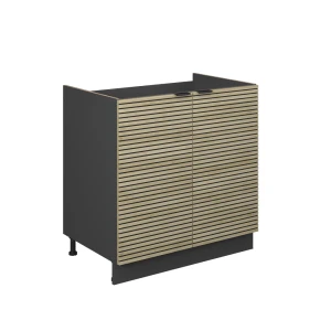 Vaskeskab Fame-Line Panel i eg 80 cm uden bordplade Vicco